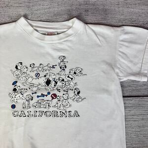 Vintage 1980s California 101 Dalmatians Cartoon T-shirt